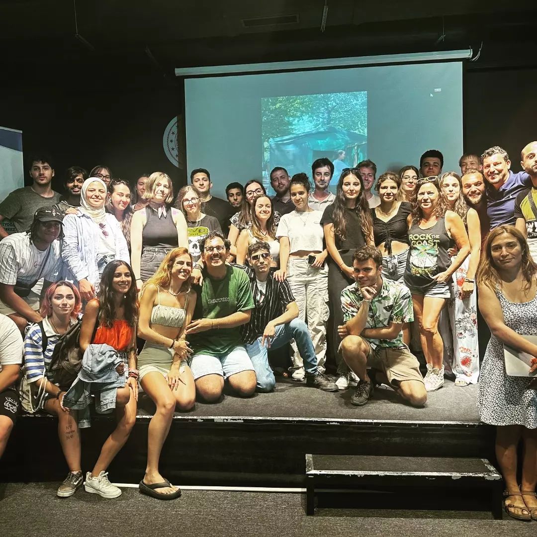 France Culture Connection group photo of Digital story telling project in Cilingoz, Istambul, Turkey