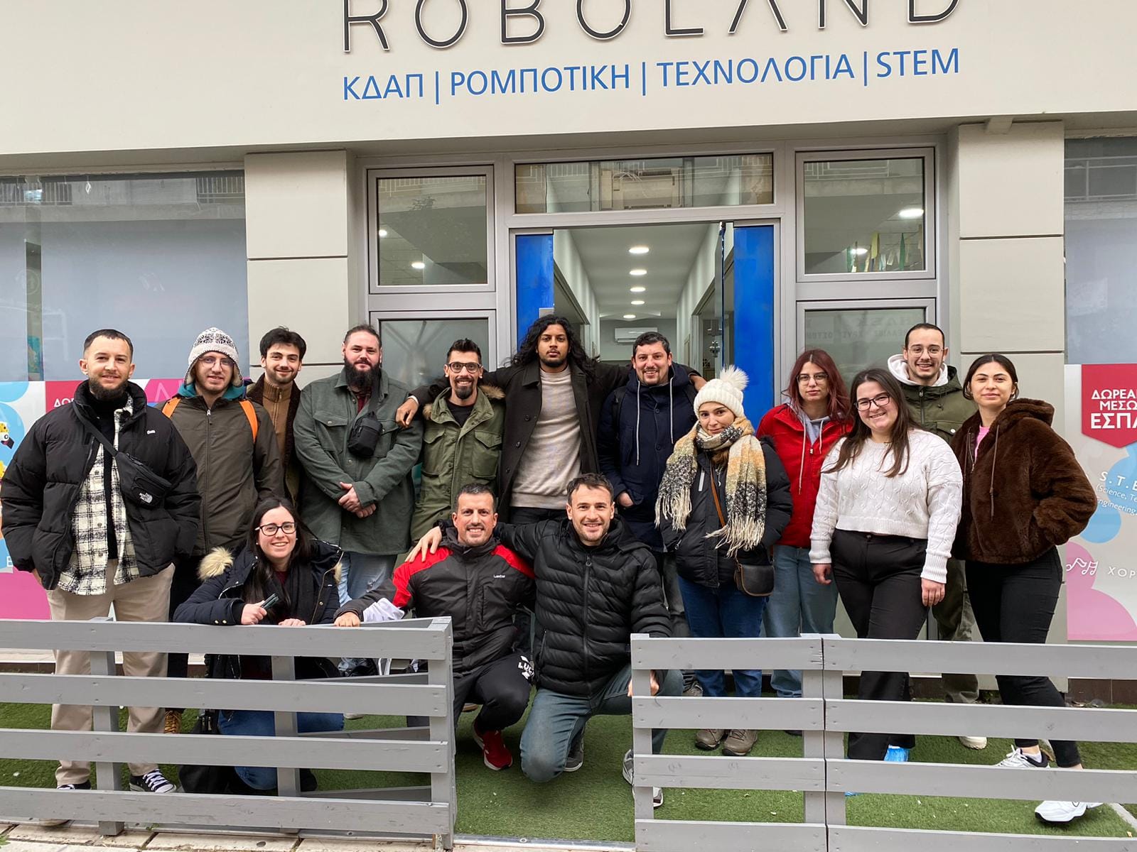 France Culture Connection group photo of Hidden Geniuses project in Serres, Greece